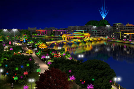 城市景觀照明實(shí)景圖1